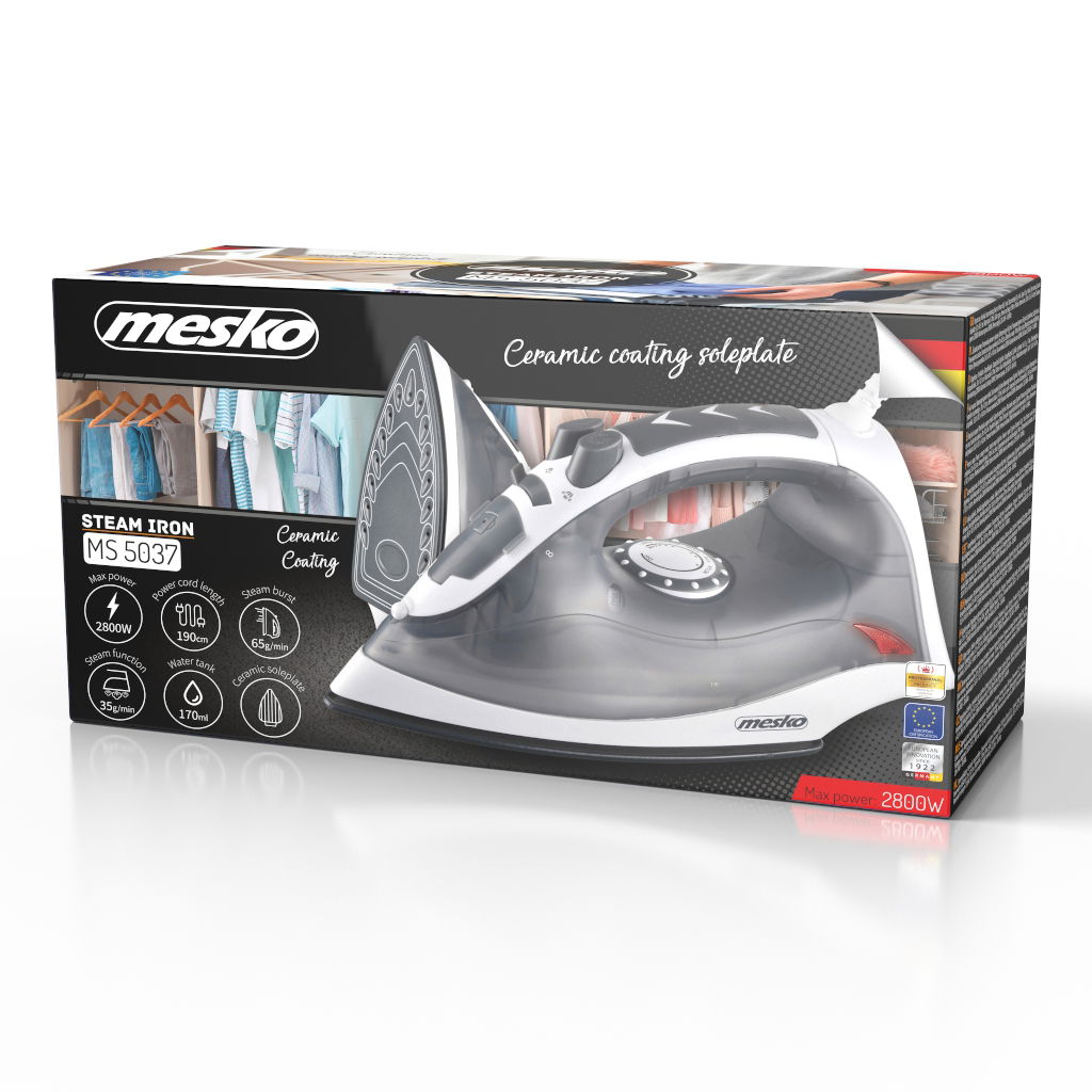 MESKO MS 5037 2800 W - parní žehlička