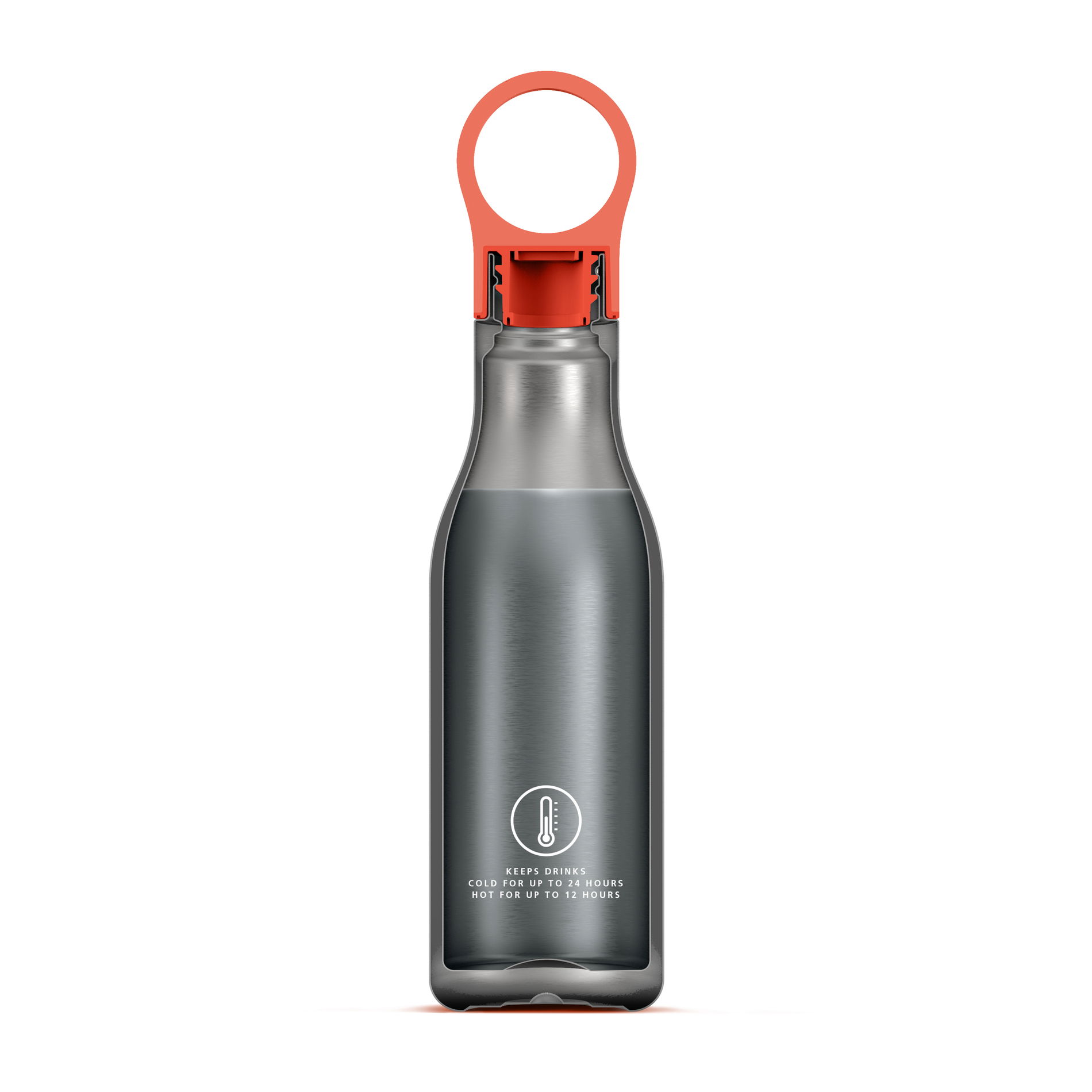 JOSEPH JOSEPH Loop 0,5 l broskvová - nerezová termoska