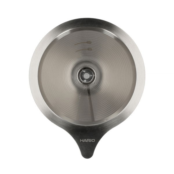 HARIO DRIP V60-01 - nerezový překapávač na kávu s podstavcem