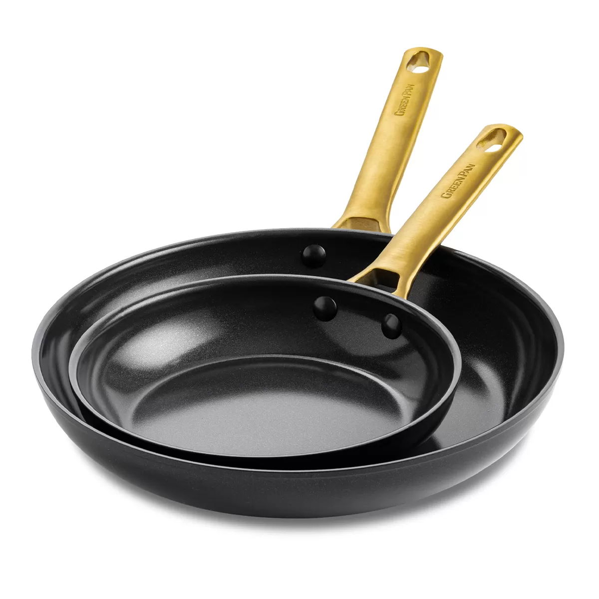 GREENPAN Padova Black 2 ks - keramicke nepriľnavé panvice