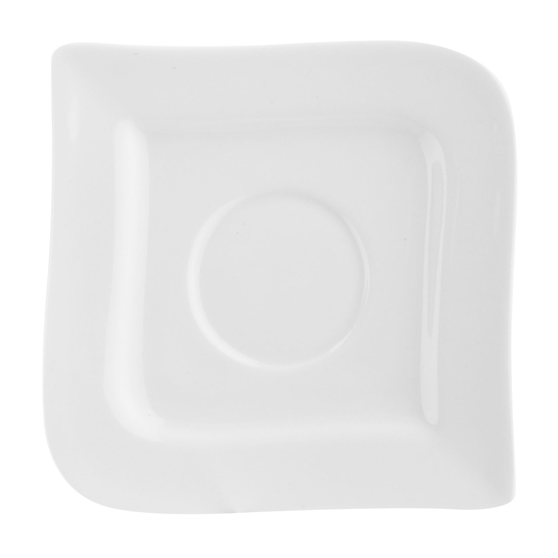 AMBITION Fala 200 ml 6 szt. - filiżanki do kawy i herbaty porcelanowe ze spodkami