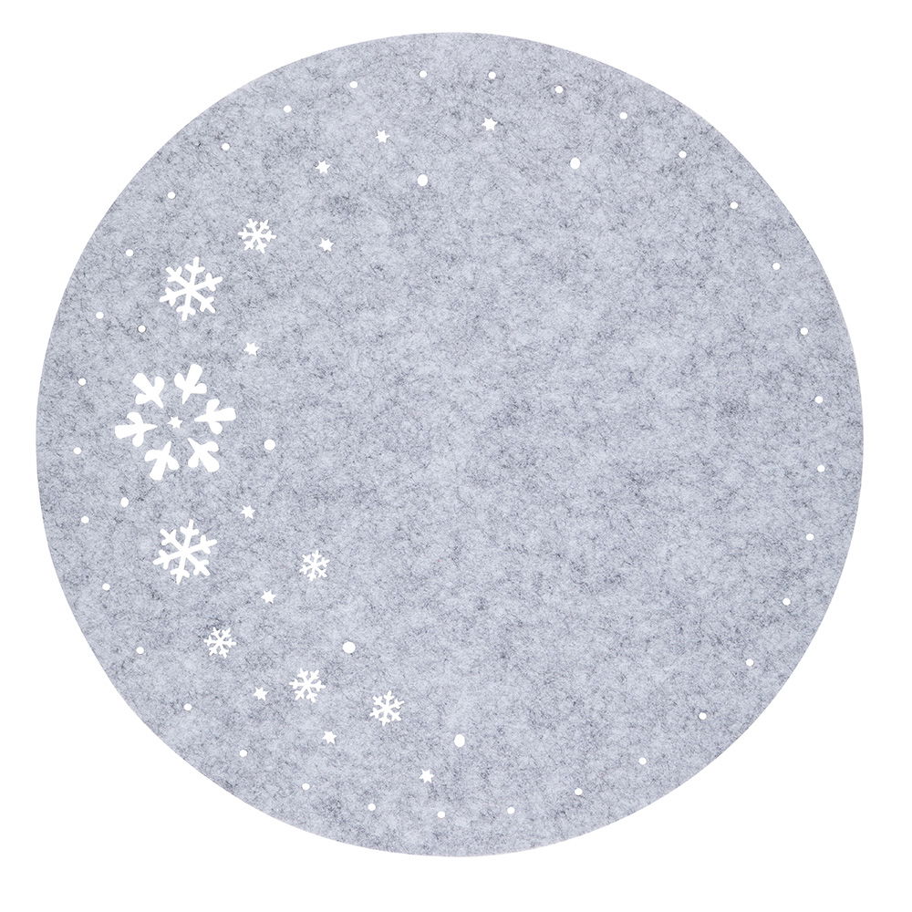 Stolní podložka / vánoční filcová podložka na stůl 38 cm