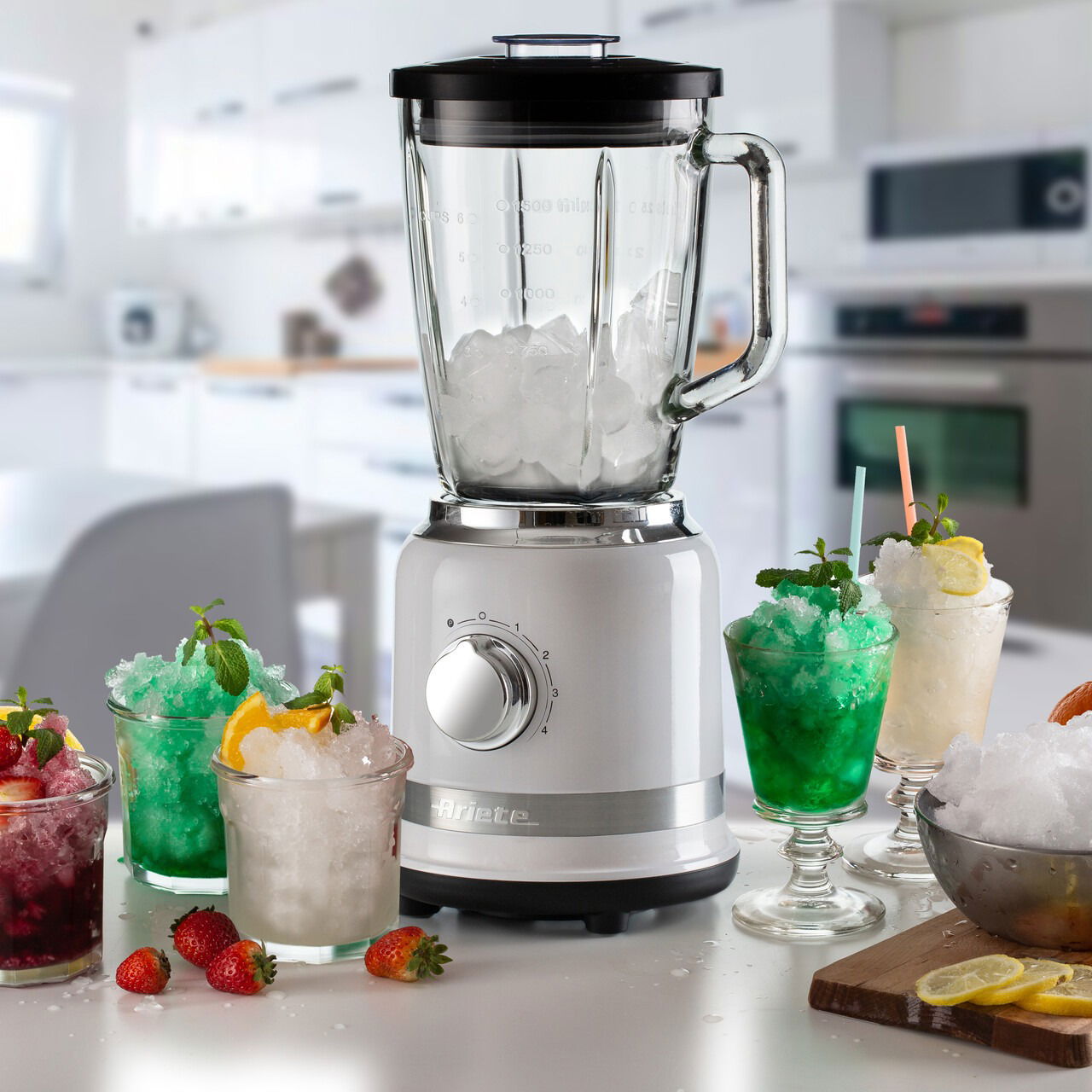 ARIETE Glass Moderna 09 585/01 1000 W bílá - skleněný kuchyňský mixér