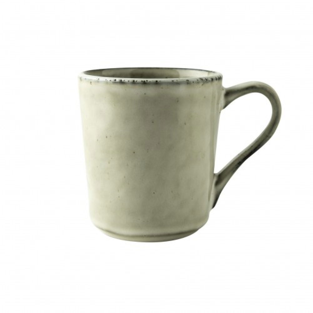 Služba na obed a kávu keramická pre 6 osôb ORGANIC HAND MADE KREMOVÝ 24 dielov.