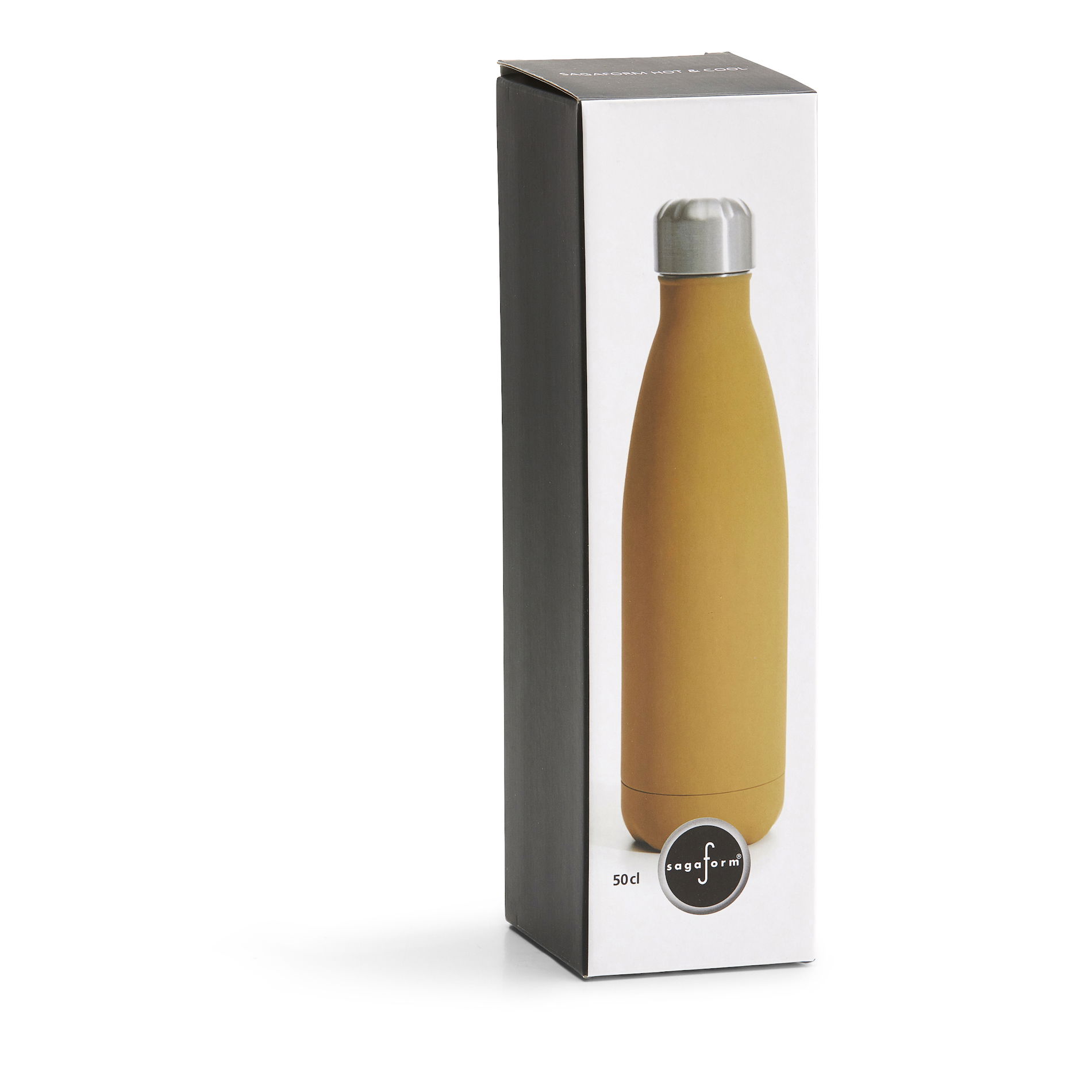 SAGAFORM To go Bottle 0,5 l żółta - ocelová termoska