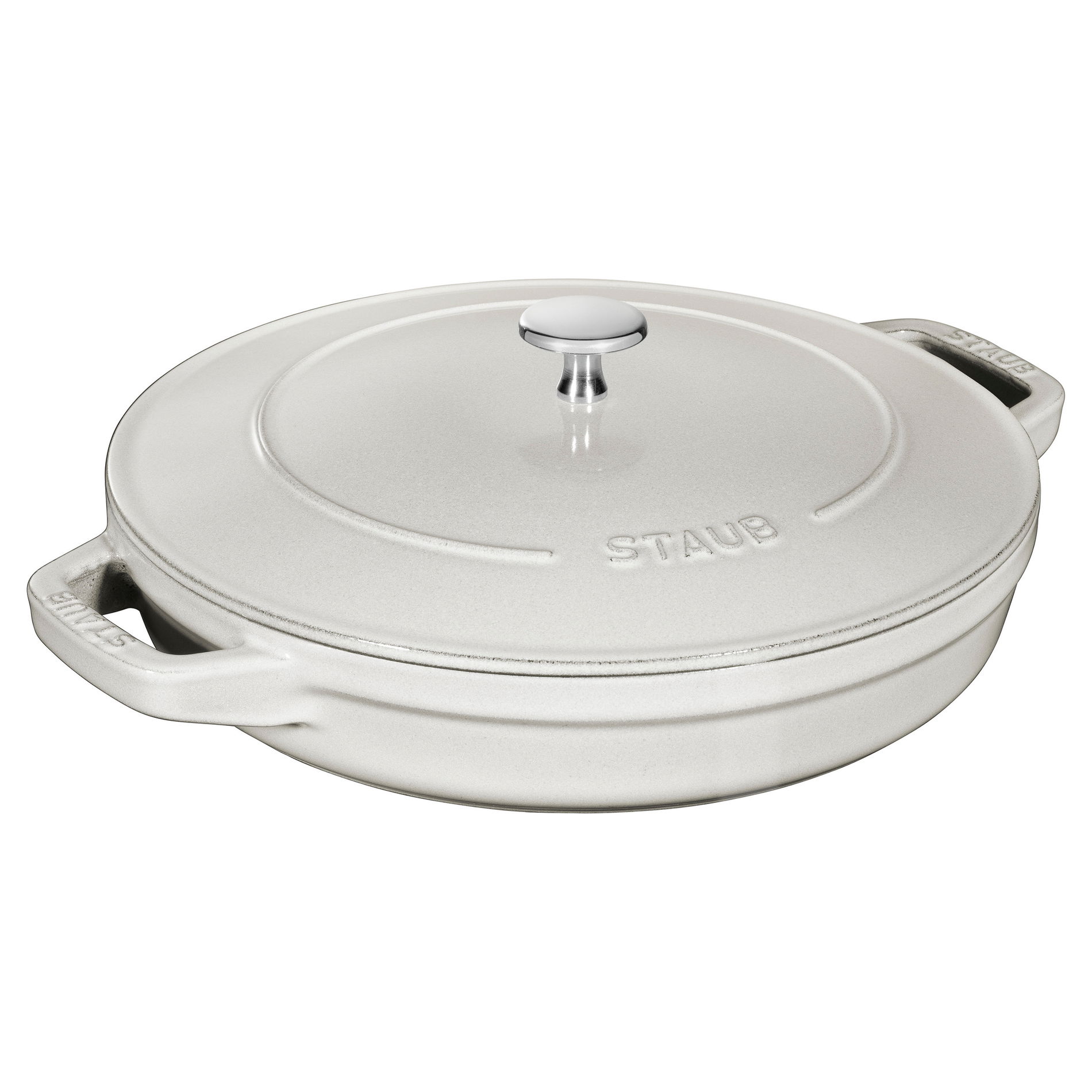 STAUB Cast Iron 4,2 l svetlosivý - železný hrniec s pokrievkou a panvicou