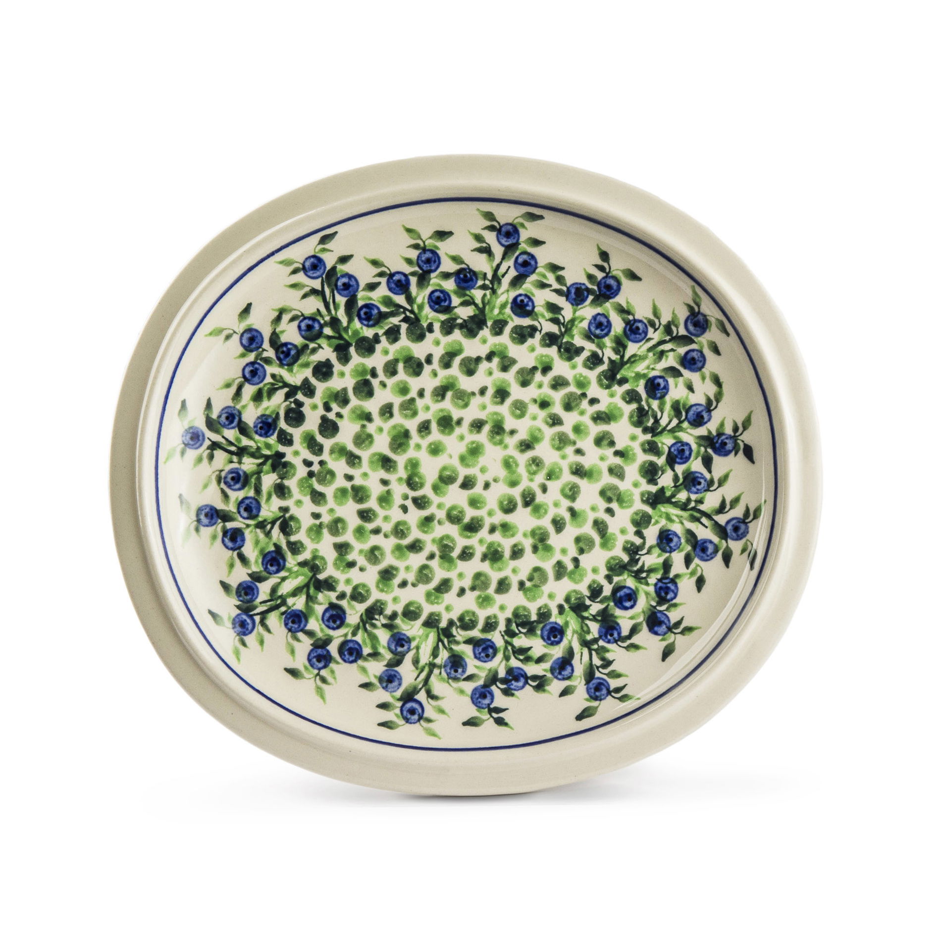 Półmisek Ceramika Bolesławiec 23 x 20,5 cm - dek. 1208 (drugi gatunek)