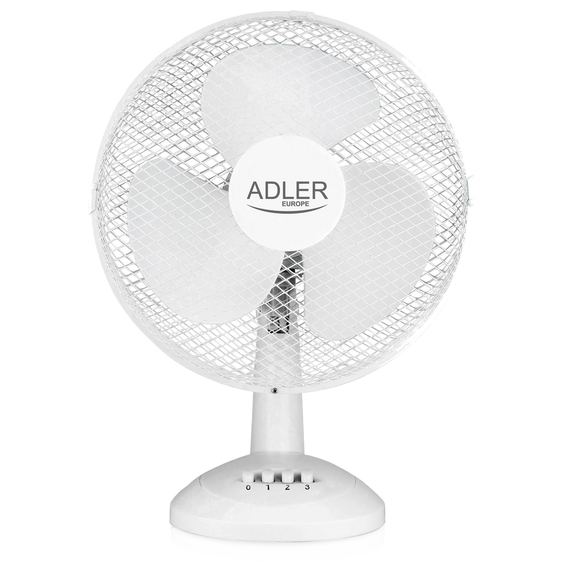 ADLER Kamea 70 W bílý - plastový stolní pokojový ventilátor