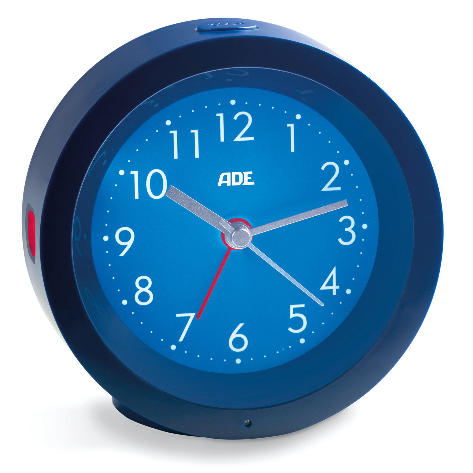ADE Wake Up blue - plastový budík se světlem