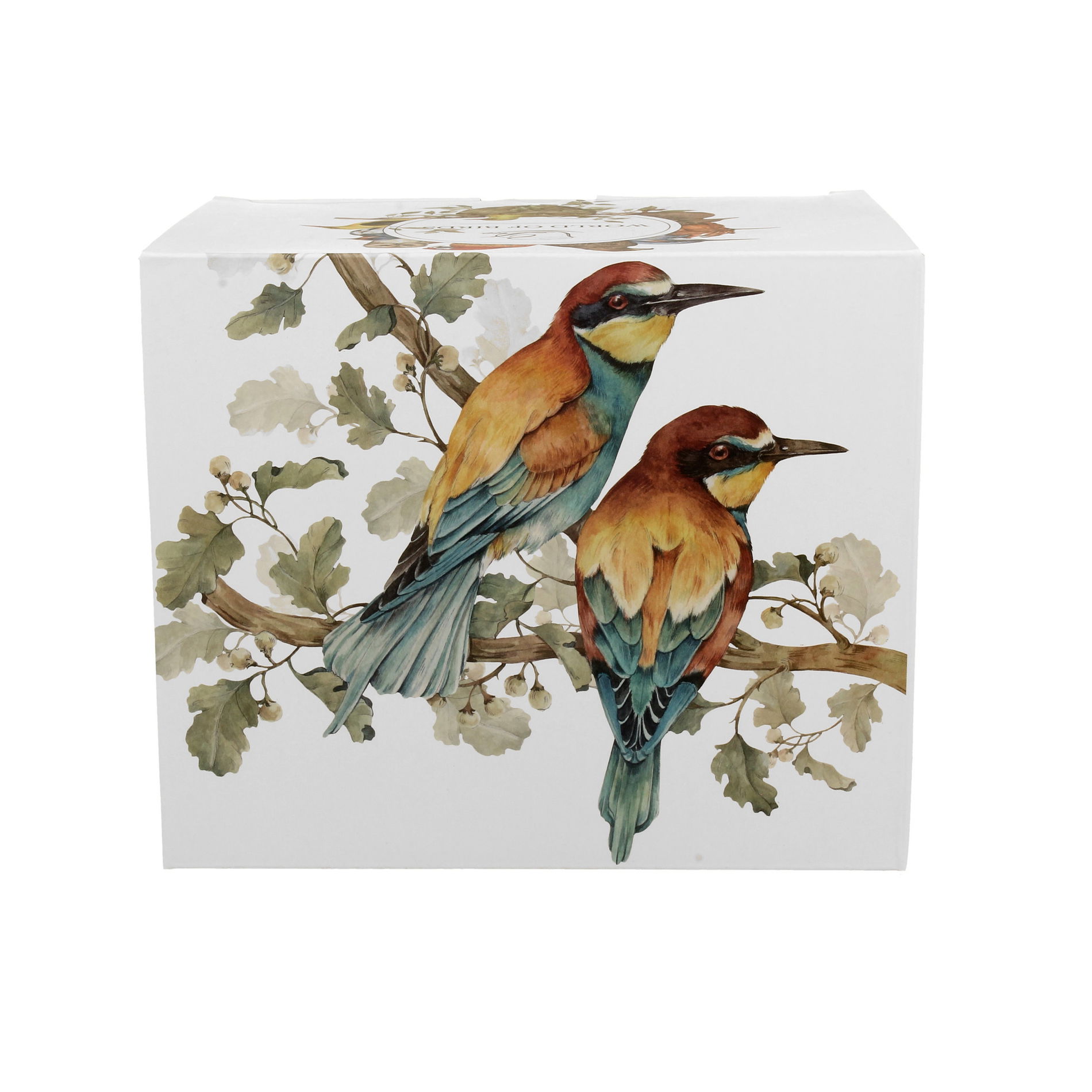 Veľký porcelánový hrnček DUO ANIMALS VTÁČÍ SVET ŽELVY 1000 ml