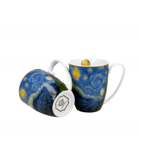 Porcelánové šálky DUO ART GALLERY HVIEZDNA NOC OD V. VAN GOGHA 360 ml 2 ks.