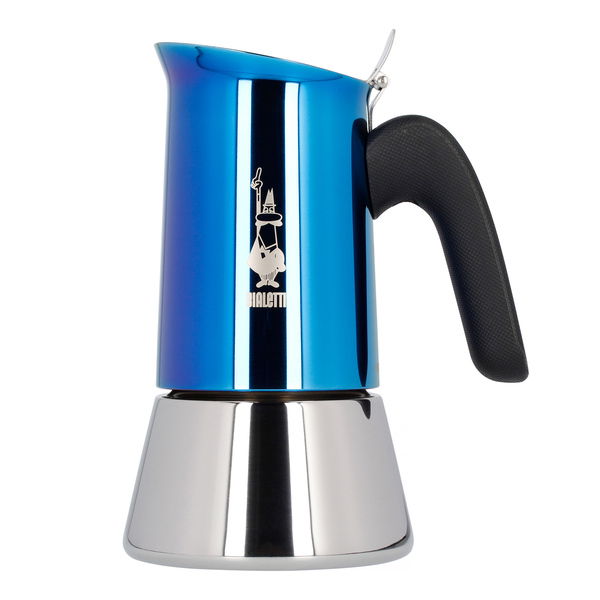 BIALETTI New Venus na 6 šálků espressa (6 tz) modrá - nerezová moka konvička / express