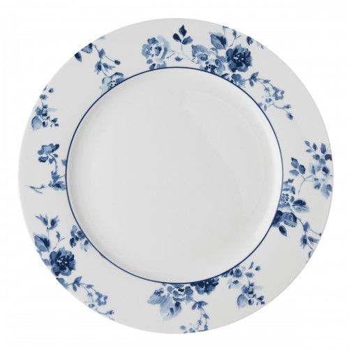 Porcelánový jedálenský tanier LAURA ASHLEY CHINA ROSE BIELY 26 cm