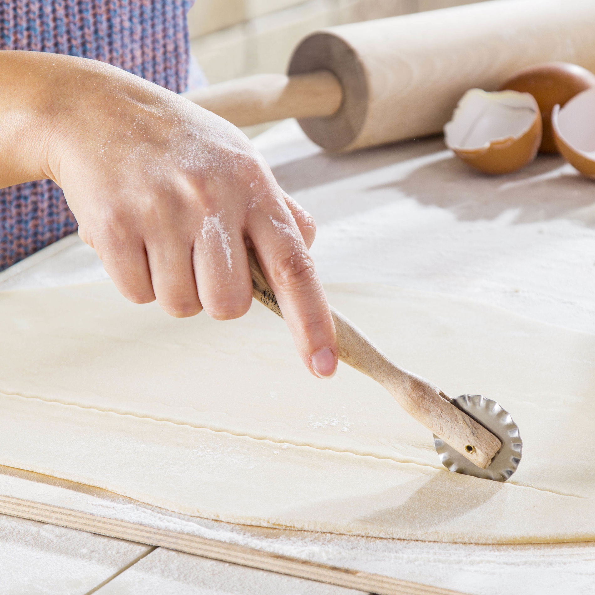 Dřevěný kráječ na těsto a knedlíky BIRKMANN EASY BAKING