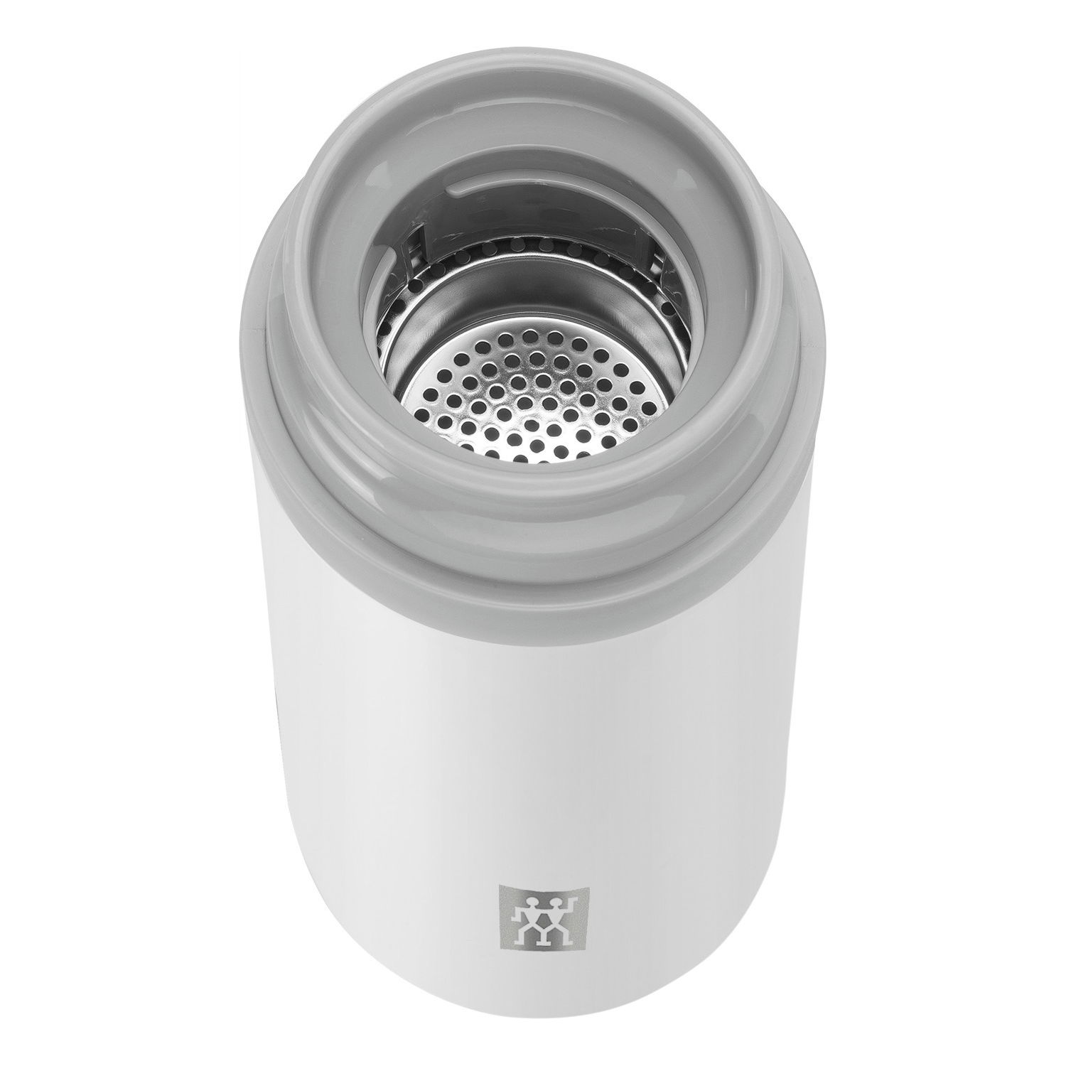 ZWILLING Thermo 420 ml biely - termo pohár z nerezovej ocele s čajovým infúzerom