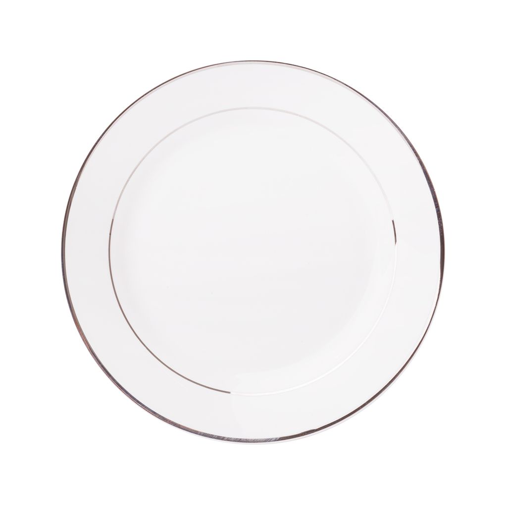 AMBITION Aura Silver 16,5 cm - porcelánový dezertný tanier