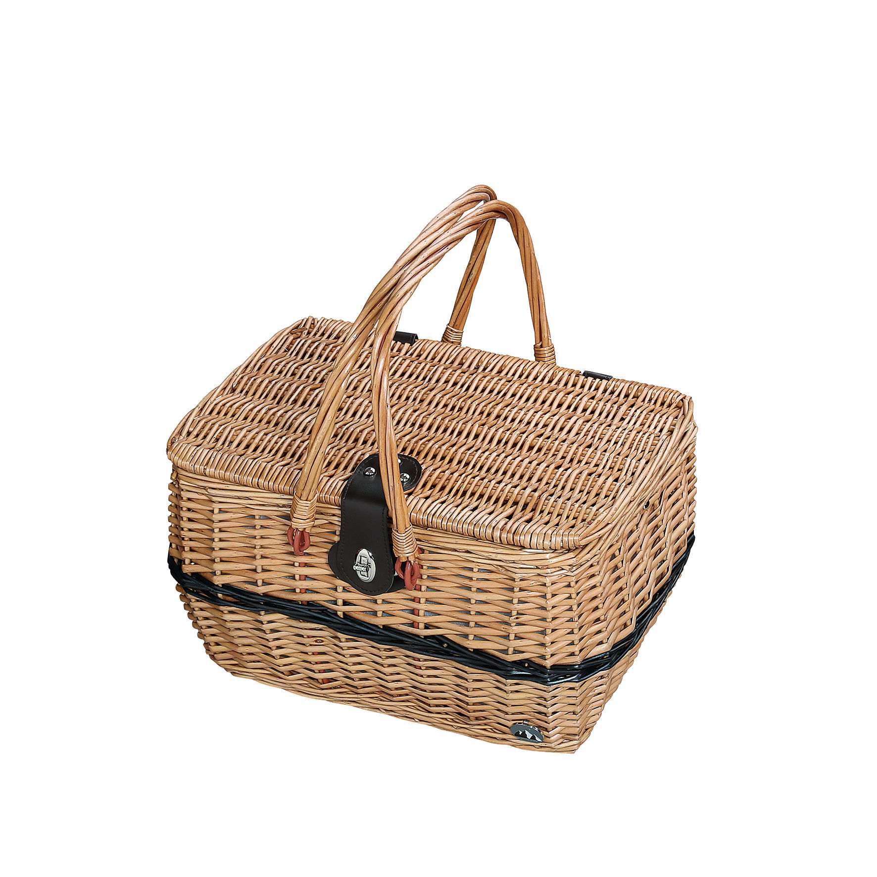 CILIO Idro 40 x 28 cm hnědý - proutěný piknikový koš