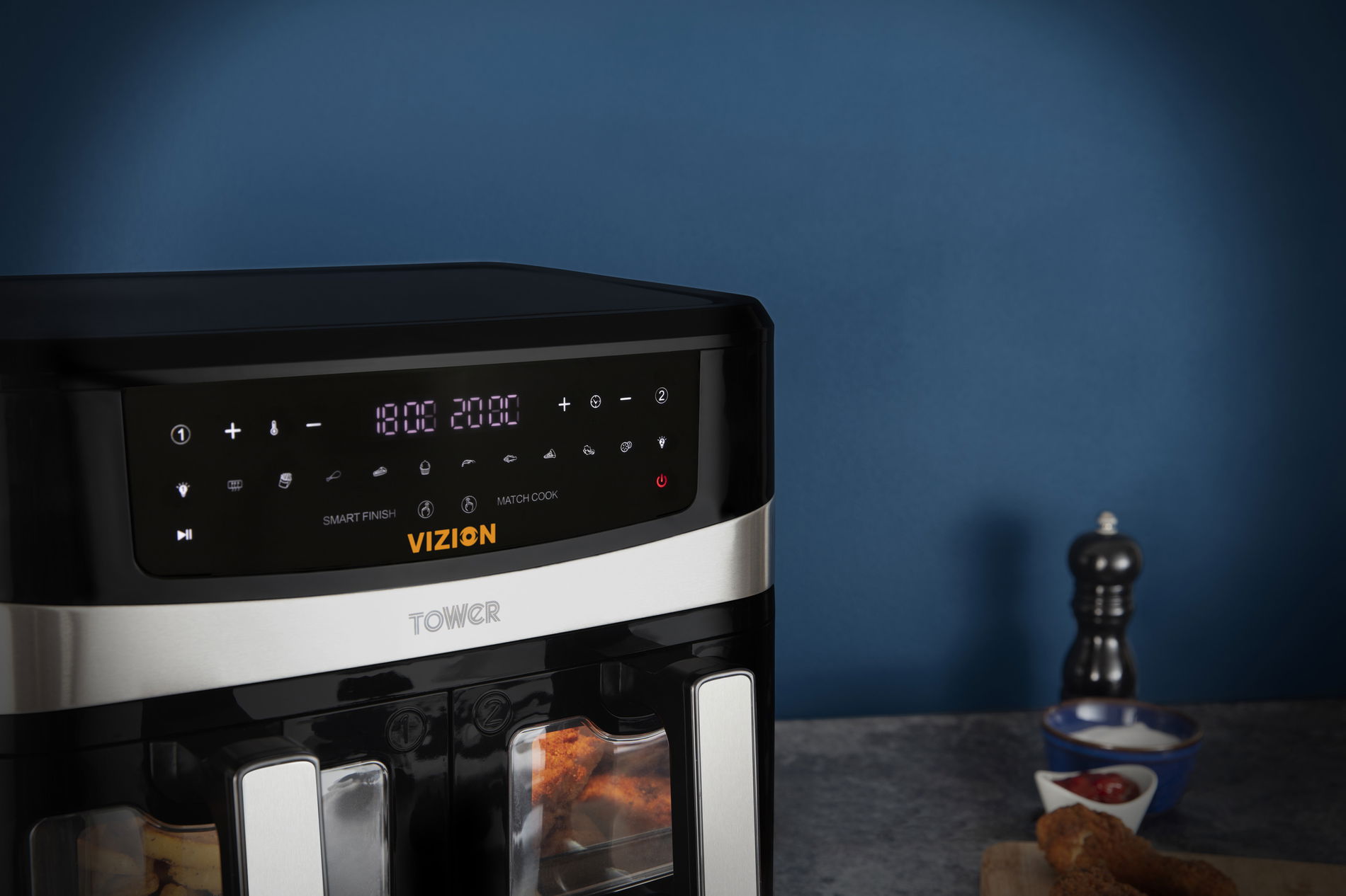 TOWER VORTX VIZION T17100 9 l dvojitá fritéza bez tuku