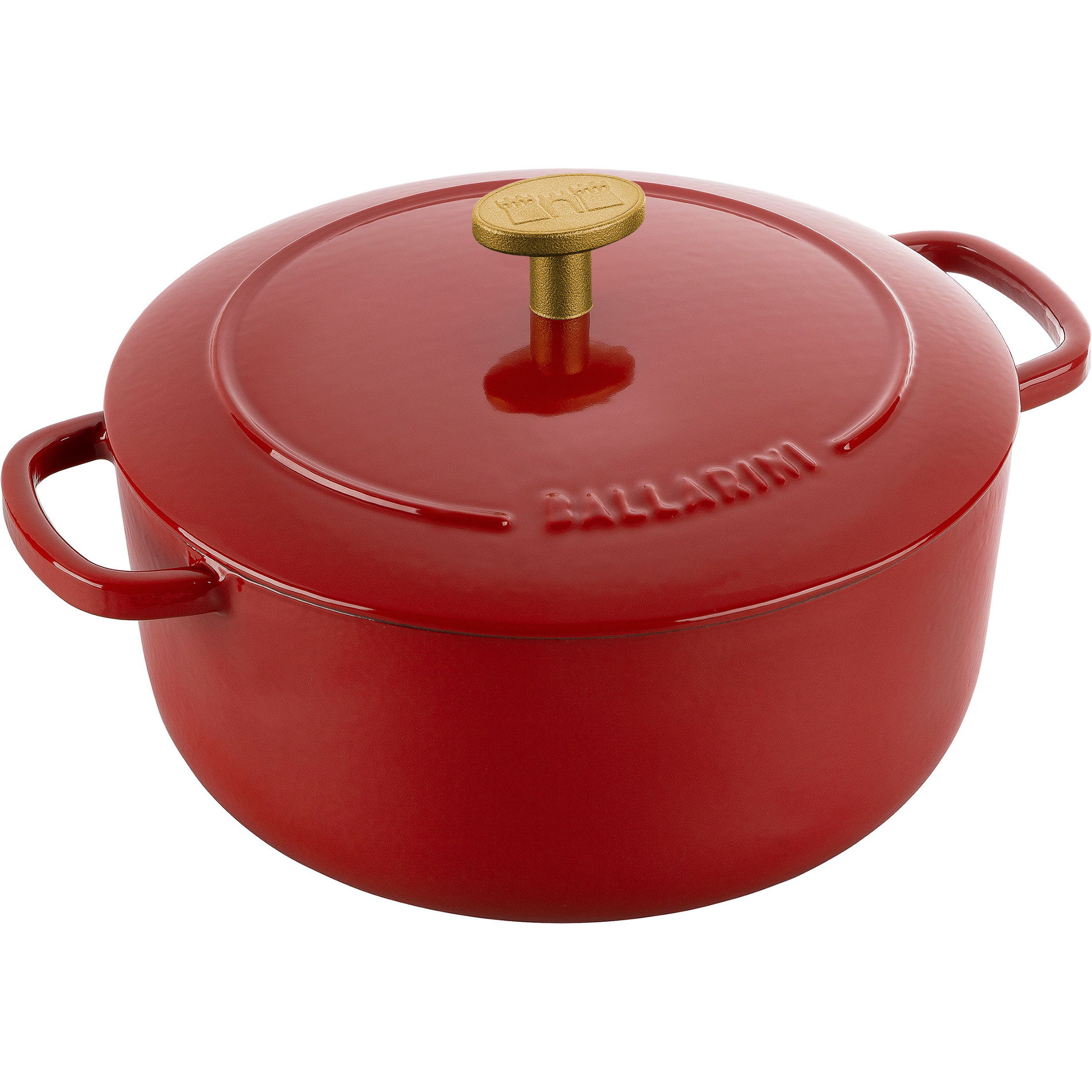 BALLARINI Bellamonte 2,6 l červený - litinový hrnec s poklicí