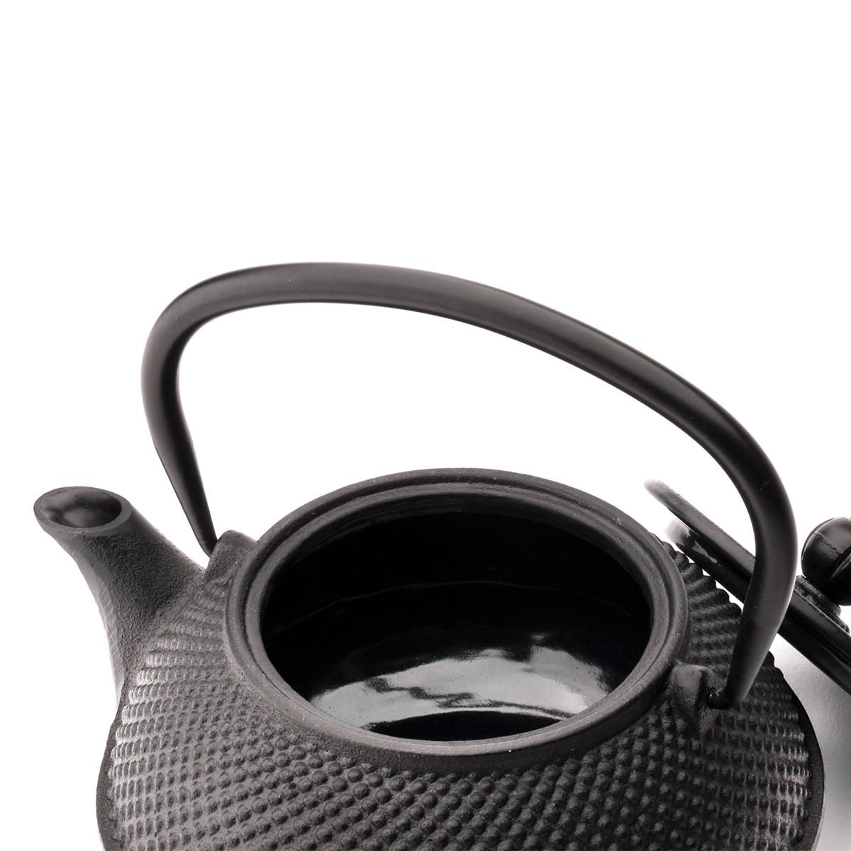 Litinová konvice s infuzérem BREDEMEIJER JANG ČERNÁ 0,8 l