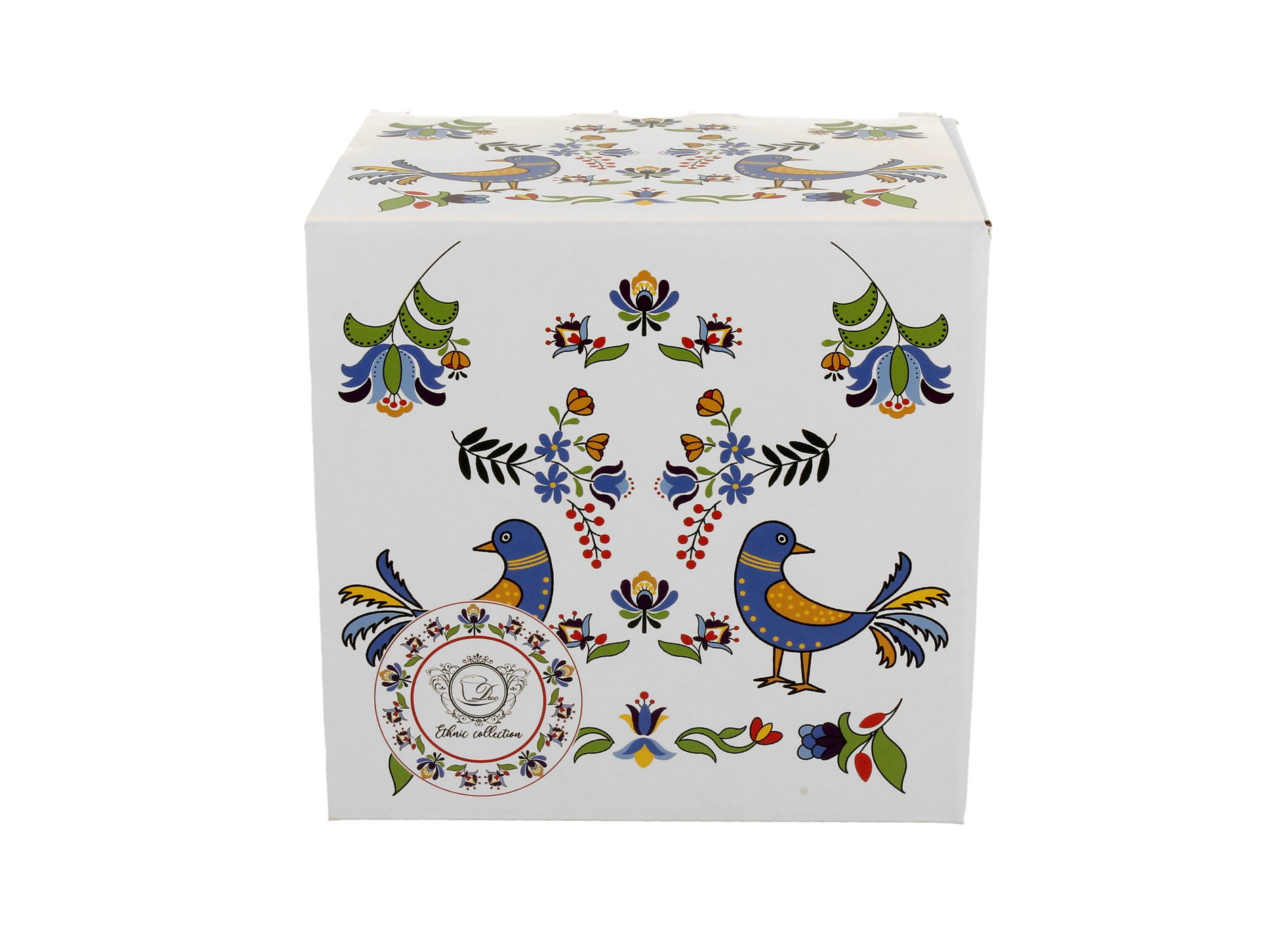 DUO ETNO PTASZEK KASZUBSKI porcelánový hrnek 650 ml