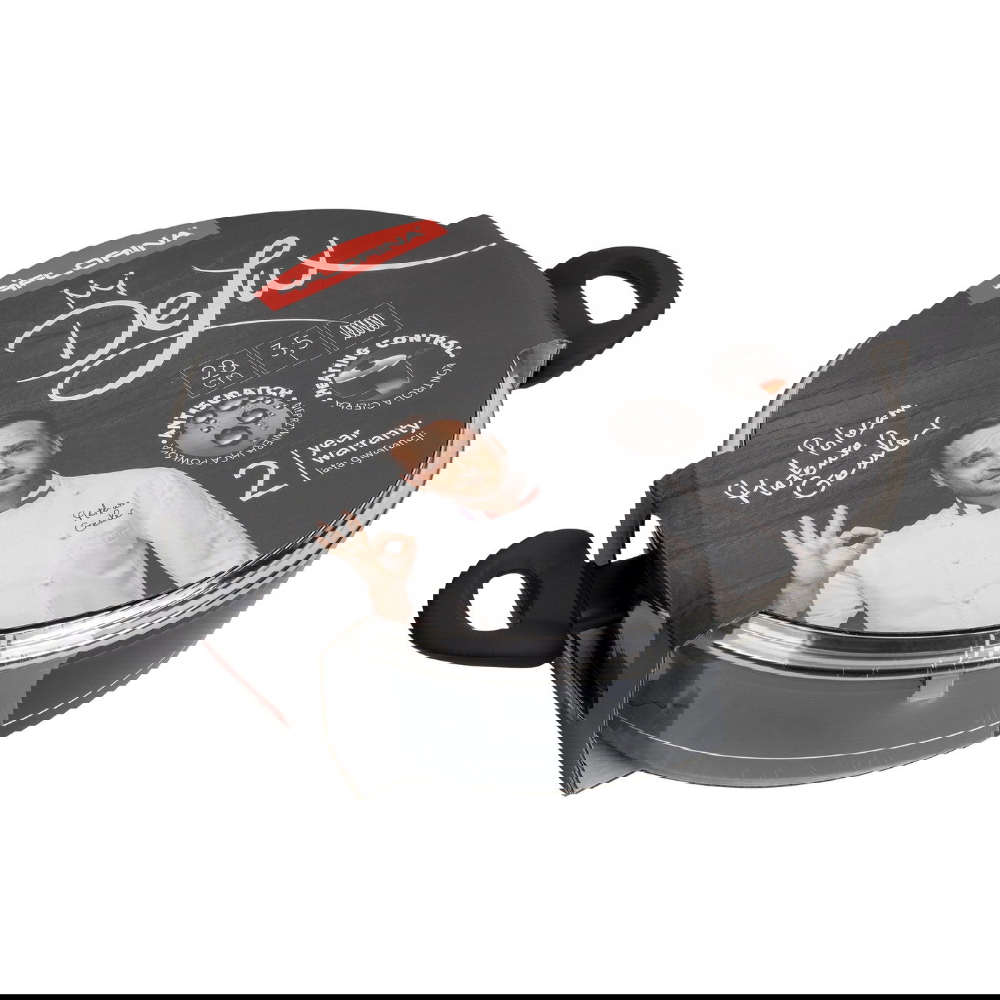 Garnek aluminiowy z pokrywką FLORINA DELUX 3,5 l