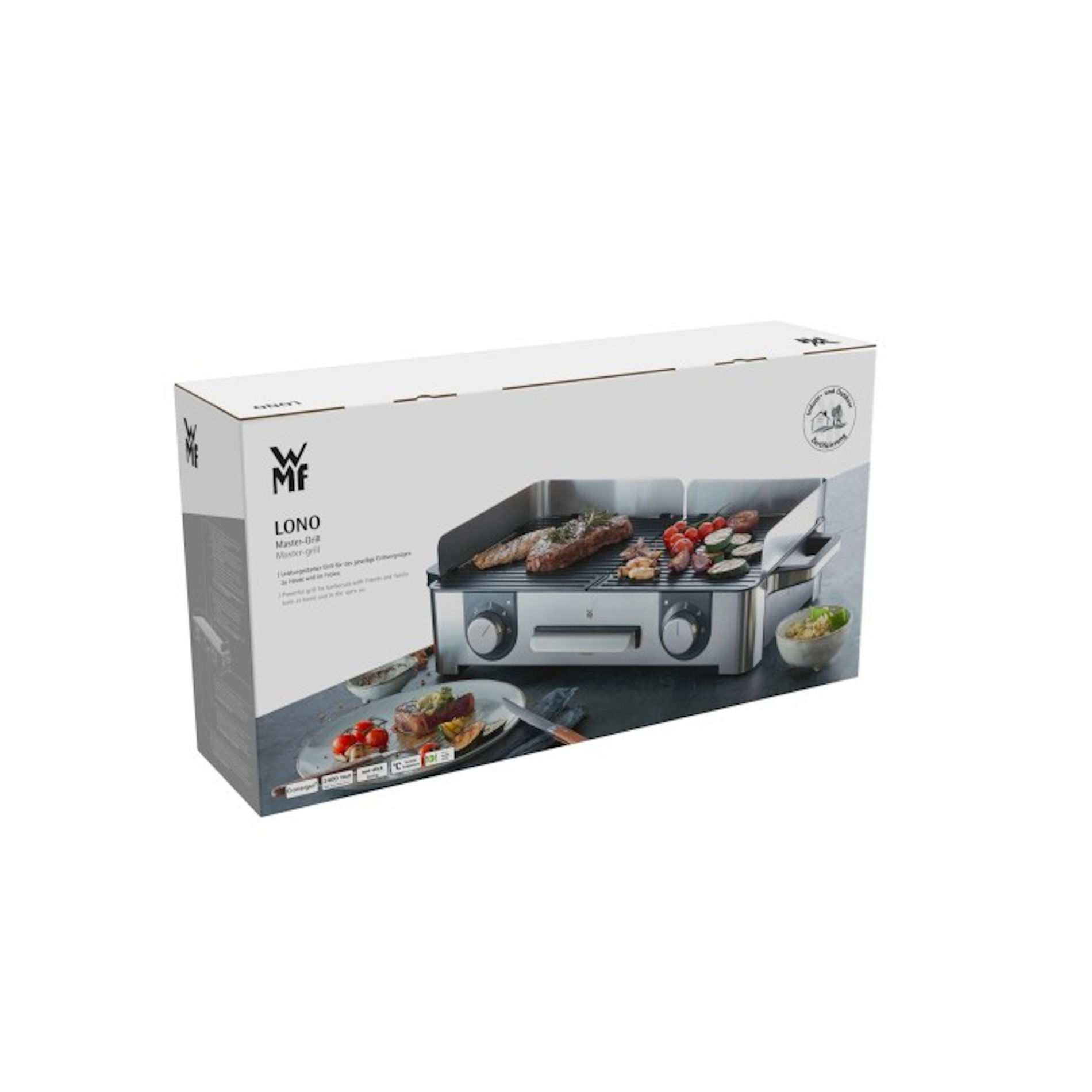 WMF Electro Lono 2400 W černý – ocelový elektrický gril