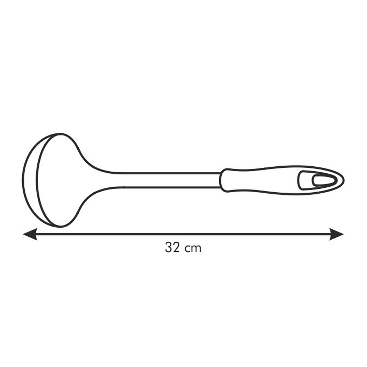 TESCOMA Presto 31 cm biela - varecha / lyžica váhova z nerezovej ocele