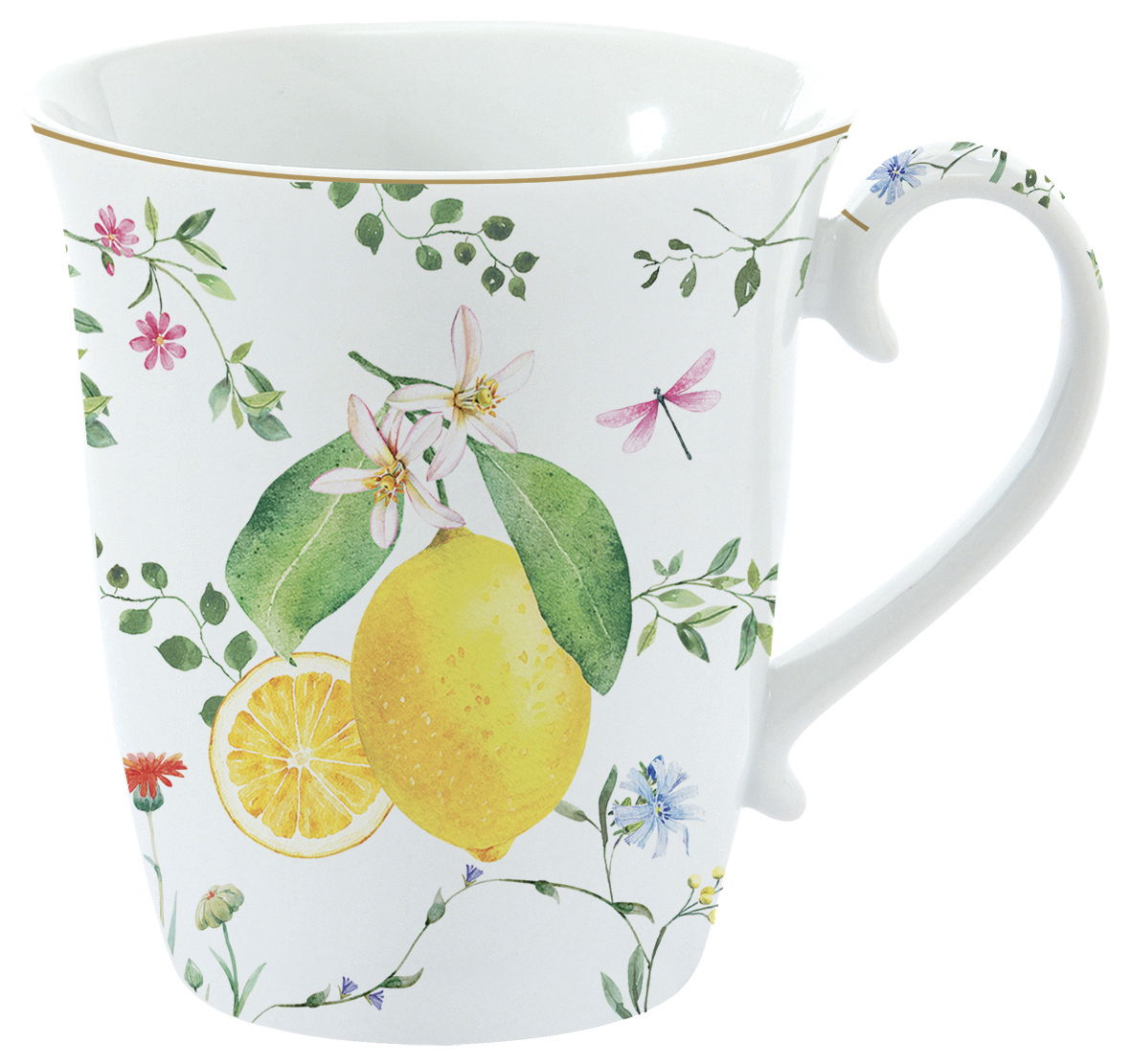 Kubek porcelanowy EASY LIFE Cytrynki 275 ml