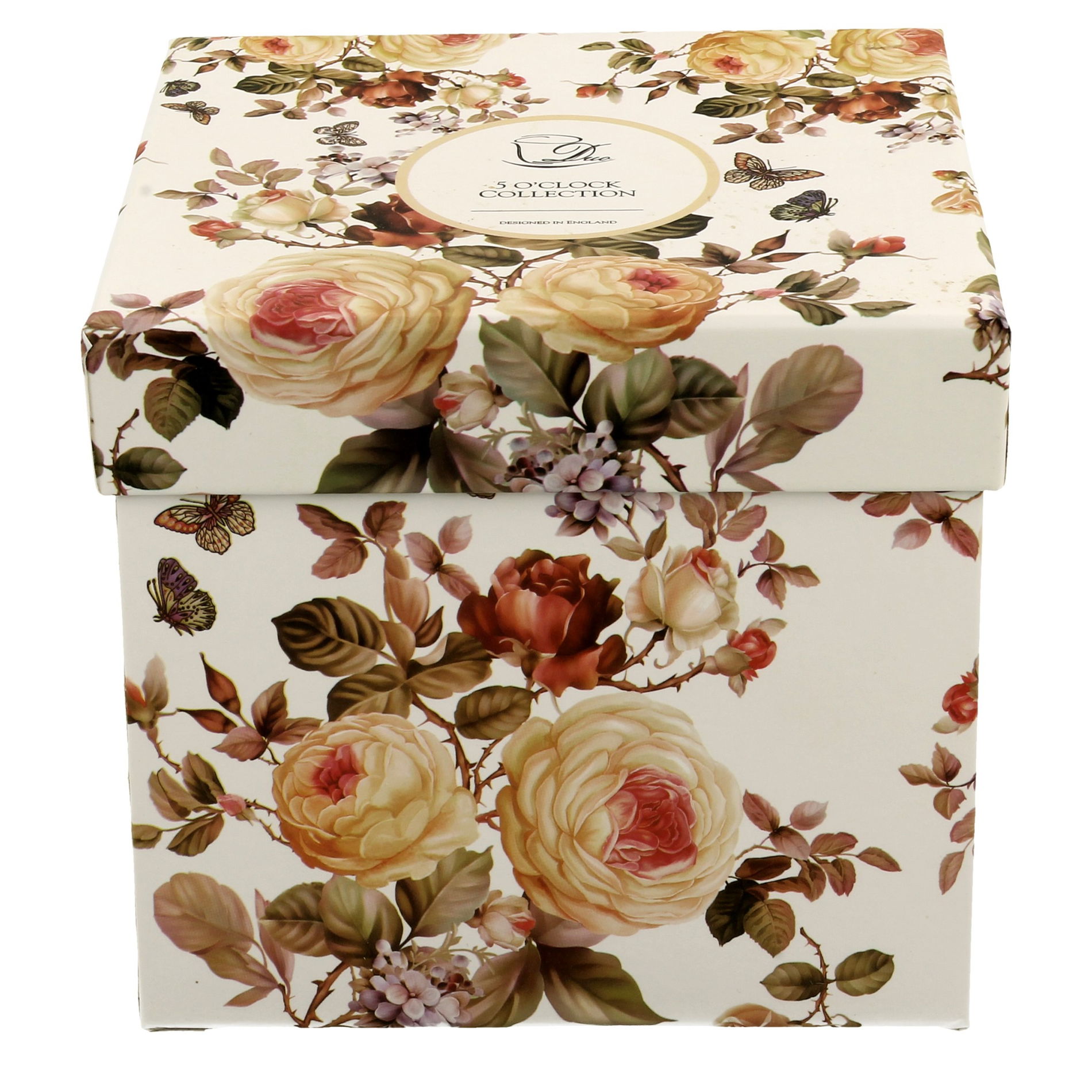 Porcelánový hrnček s čajovým infúzerom a vekom DUO ROMANTIC ZAHRA BIELY 430 ml