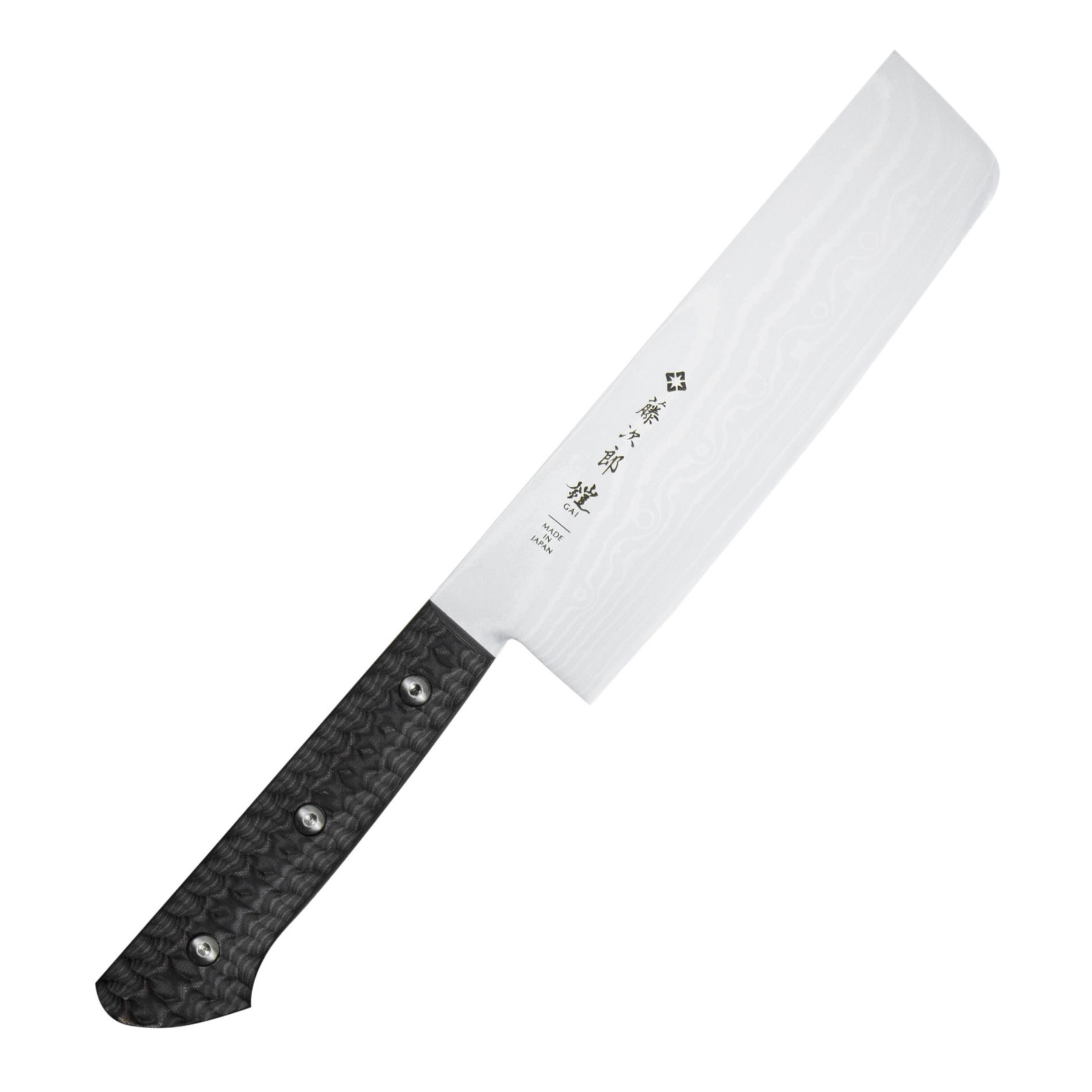TOJIRO Gai Damascus 16,5 cm - japonský nůž Nakiri na zeleninu z damascénské oceli