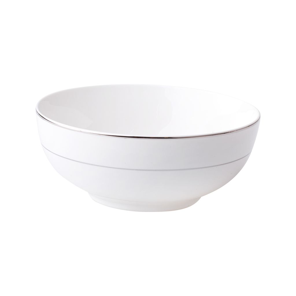 AMBITION Aura Silver 0,85 l - porcelánová miska / šalátová miska