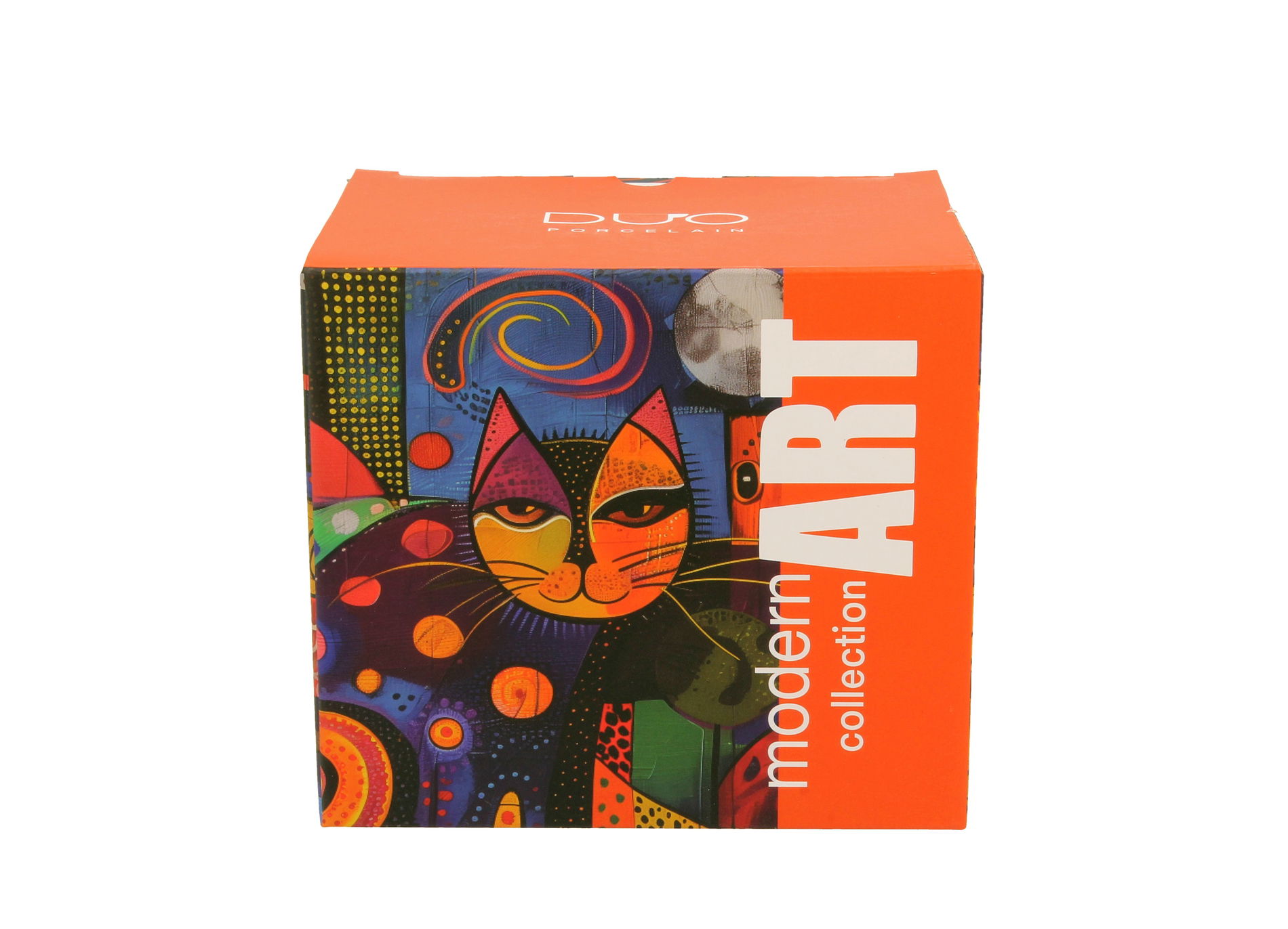 Porcelánový hrnek DUO MODERN CAT 450 ml