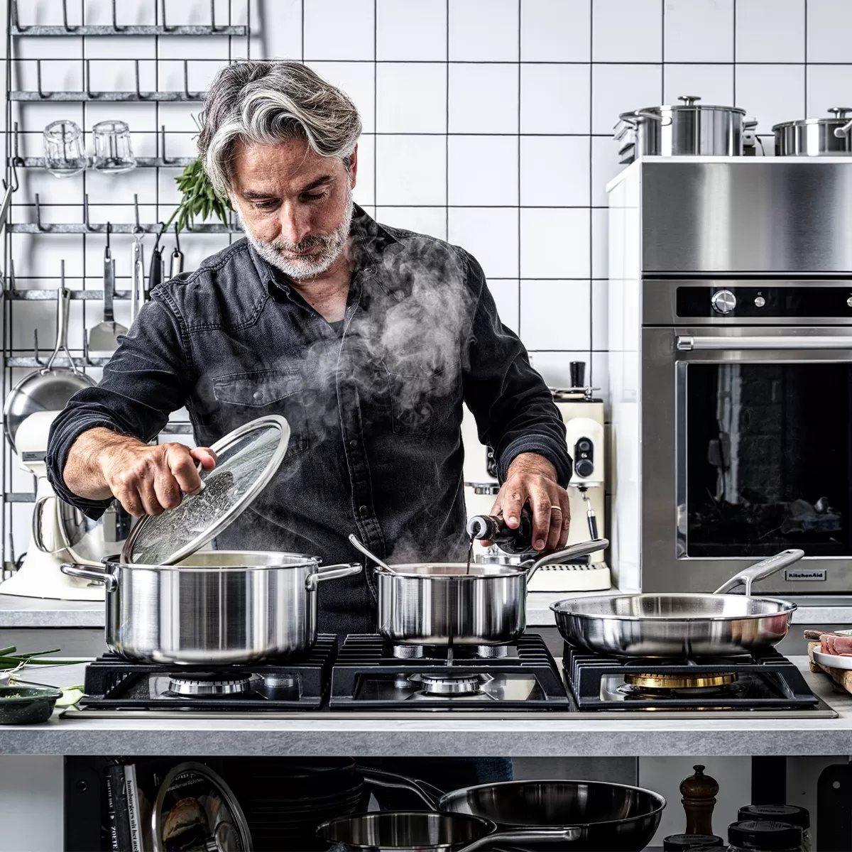 KITCHENAID Multi-Ply Stainless Steel II 2,1 l - kastrol z nerezové oceli s pokličkou