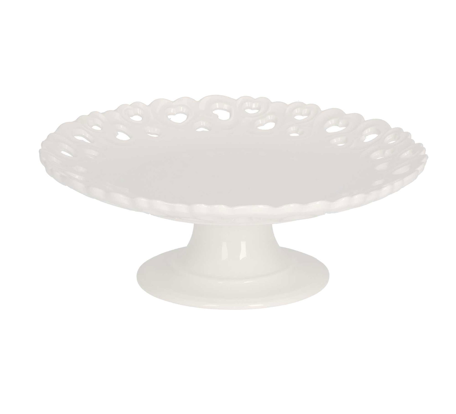LA PORCELLANA BIANCA Valentino 20 cm - pevný dortový talíř z porcelánu