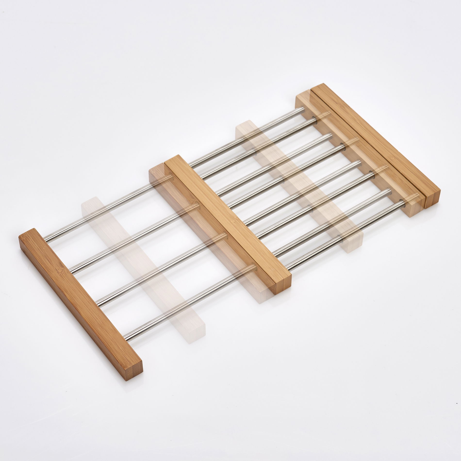 ZELLER Trivet 39,5 x 20 cm - podkładka pod garnek rozkładana ze stali nierdzewnej
