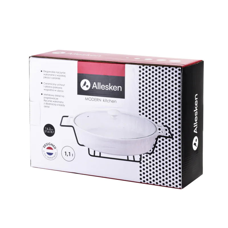 Kamenná nádoba s poklicí a ohřívačem MODERN KITCHEN 1,1 l