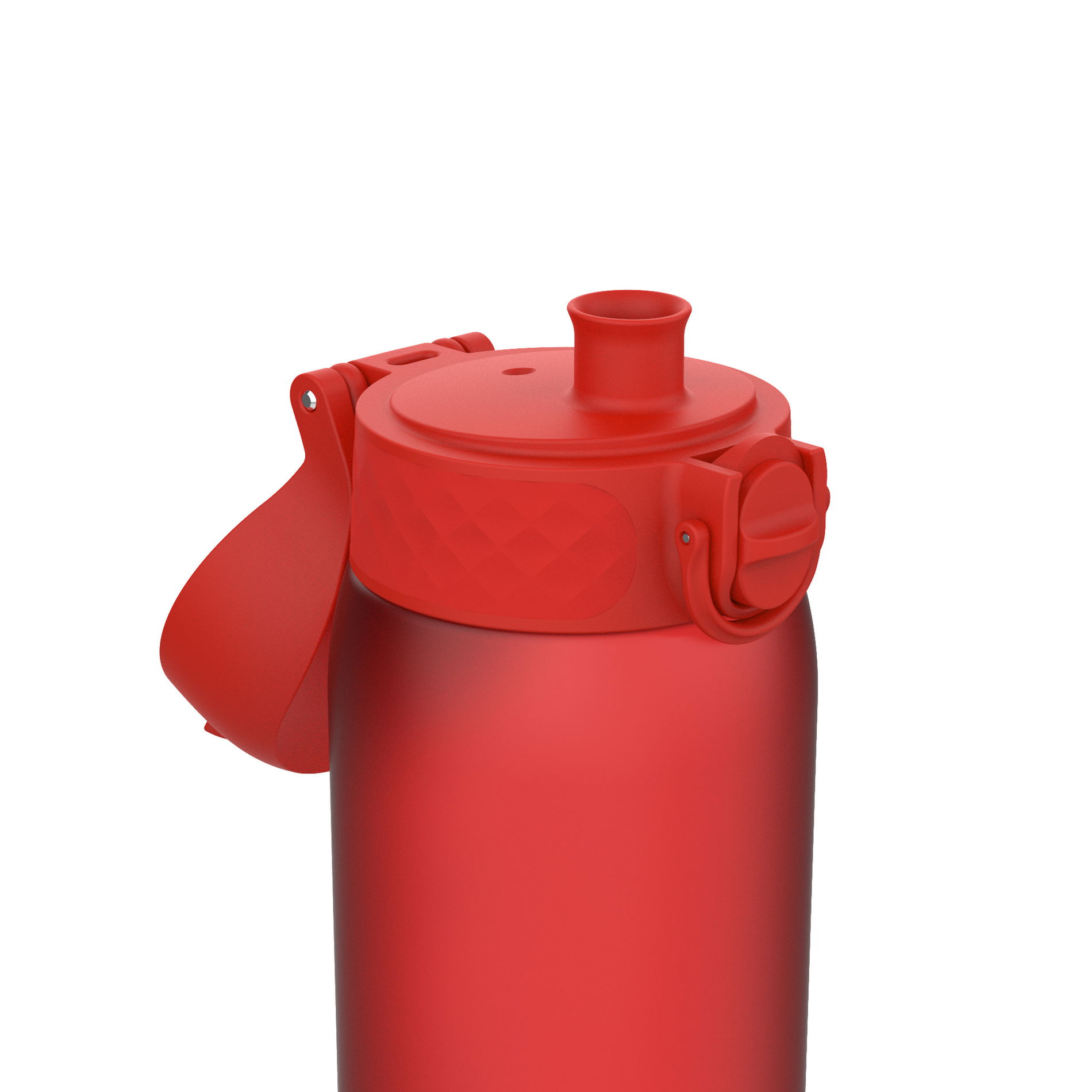 ION8 Recyclon Red 0,35 l - láhev / bidon na vodu se slámkou