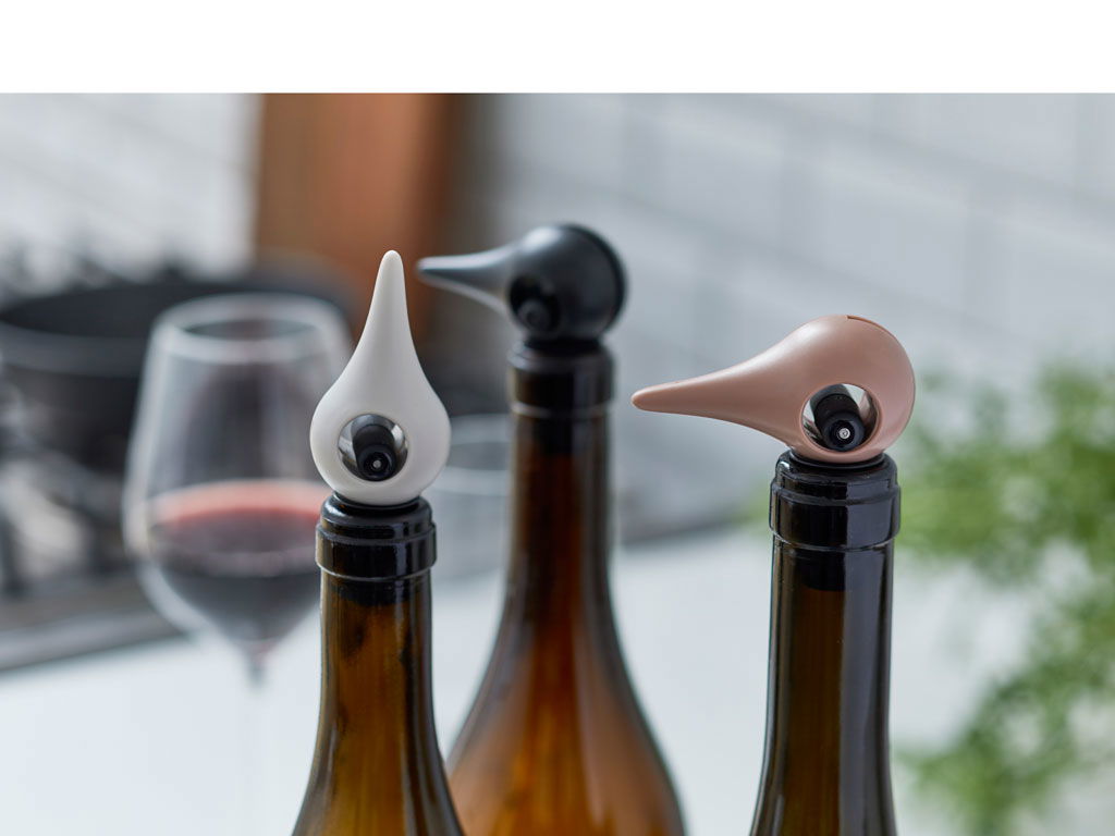 ZONE DENMARK Rocks Winebird - plastiková zátka na víno