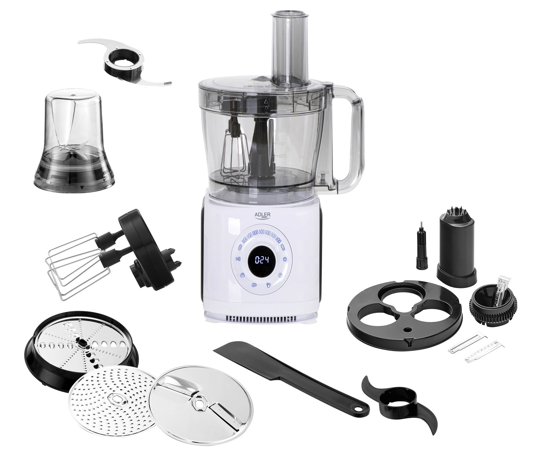 ADLER 2000 W - kuchyňský robot/elektrický mixér s příslušenstvím