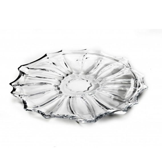 Dekoračný sklenený tanier AFFEK DESIGN CAMOMILE 33 cm