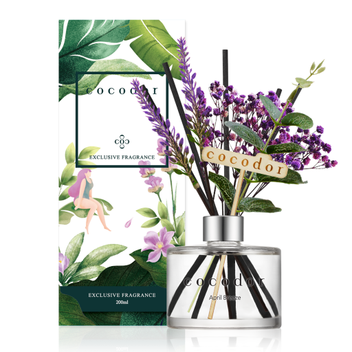 Aromatické tyčinky s difuzérom COCODOR Kvet LAVANDA APRÍLOVÝ VÁNEK 200 ml