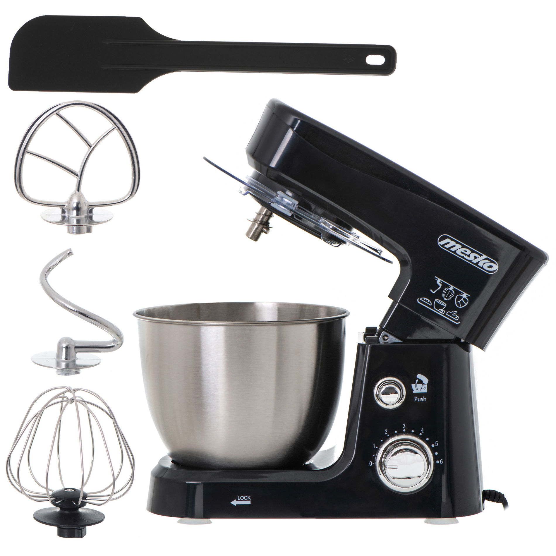 MESKO MS 4217 1200 W - kuchyňský planetární mixér / robot s mísou