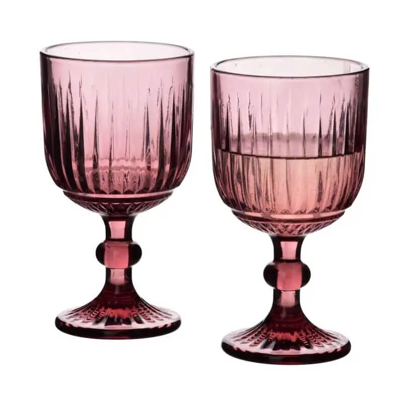 Kieliszki do napojów ELISE PURPLE 350 ml 4 szt.