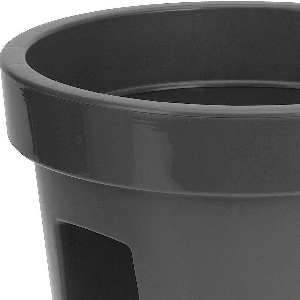 Květináč / Květináč na zábradlí BLACK 28 cm