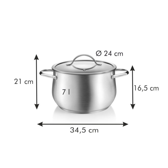 TESCOMA Harmony 7 l - nerezový hrnec s pokličkou