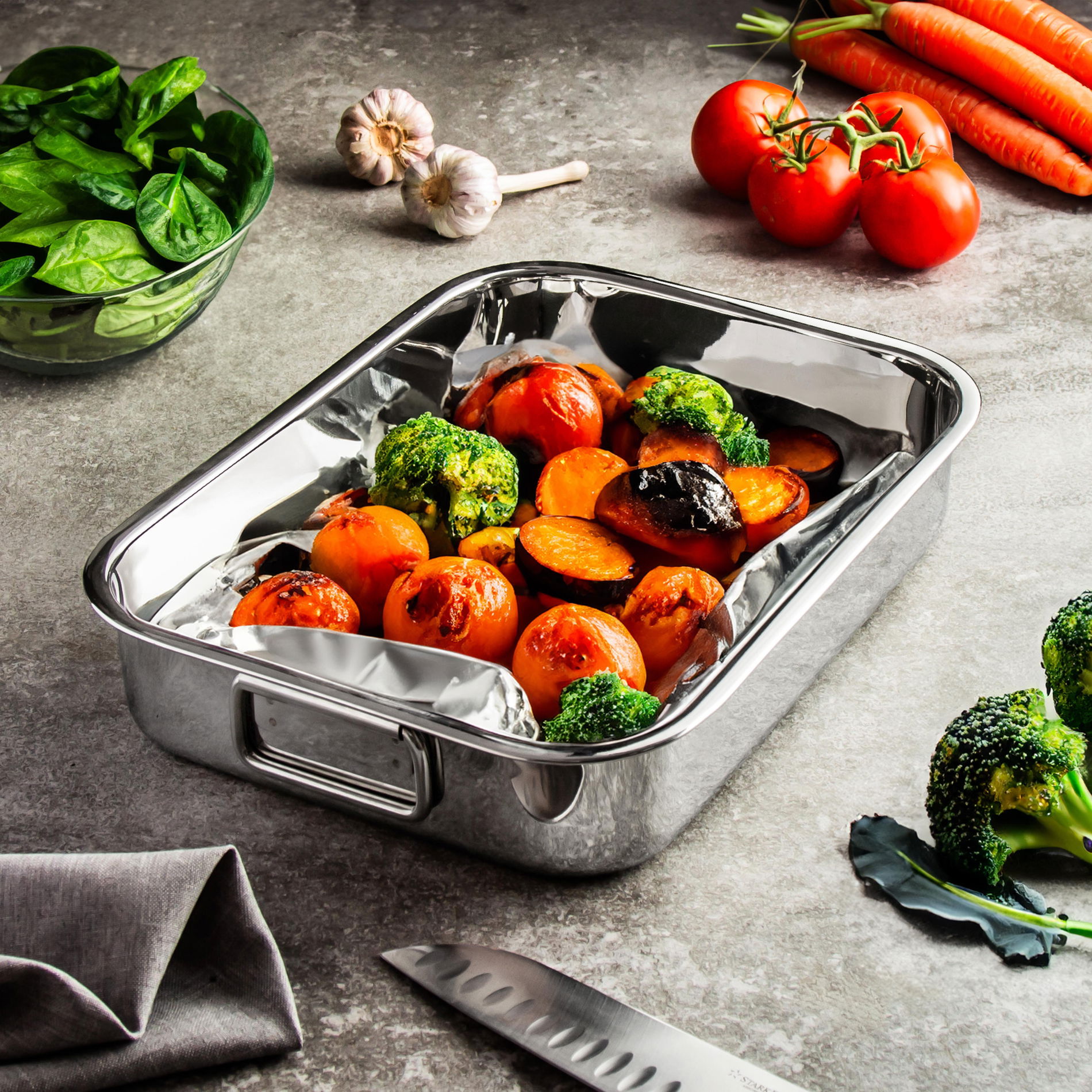 Nerezový pekáč IDEALE ROASTING PAN 33 x 24 cm