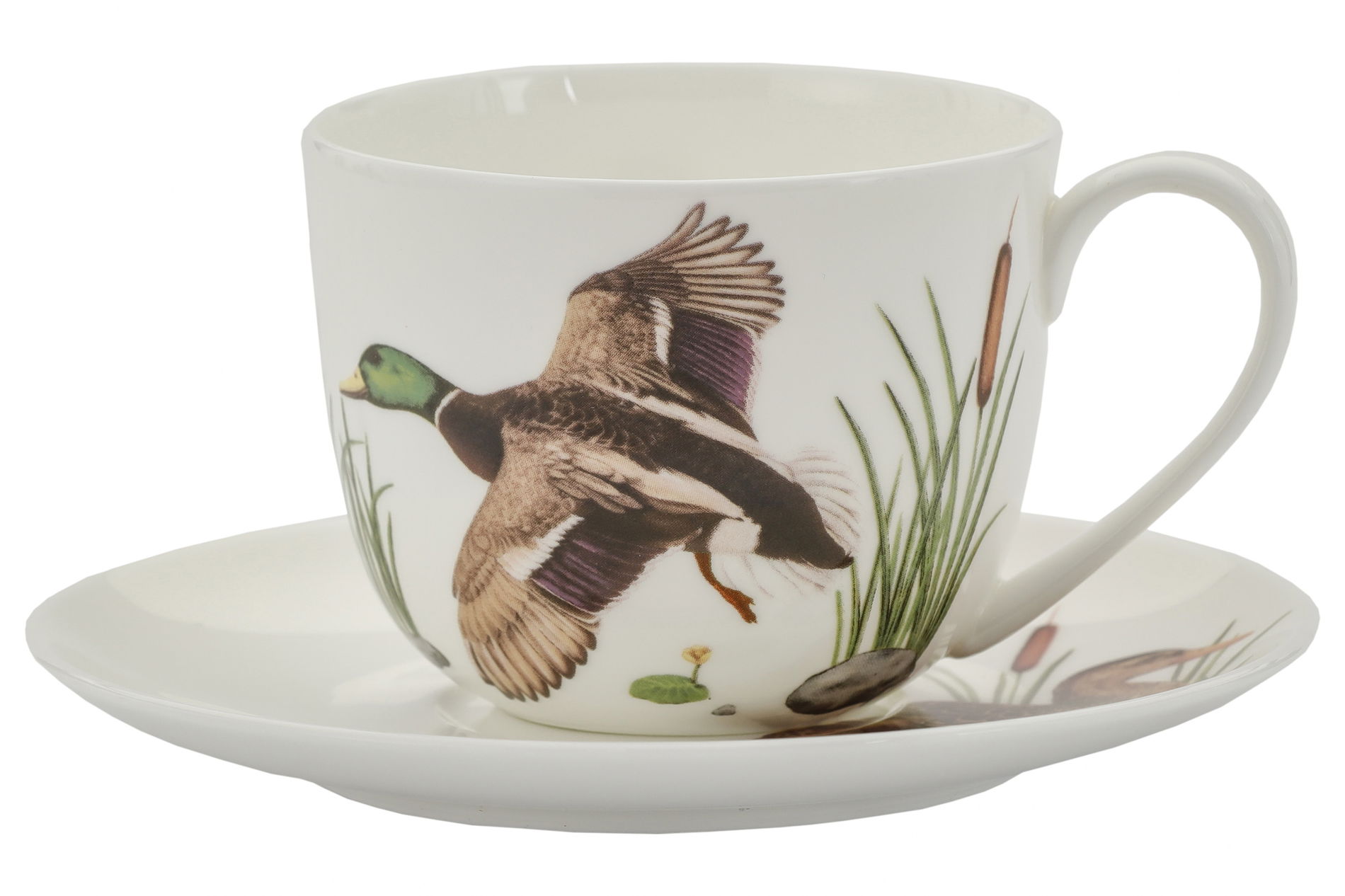 Filiżanka do kawy i herbaty porcelanowa ze spodkiem BY AGATA HAJDECKA 280 ml