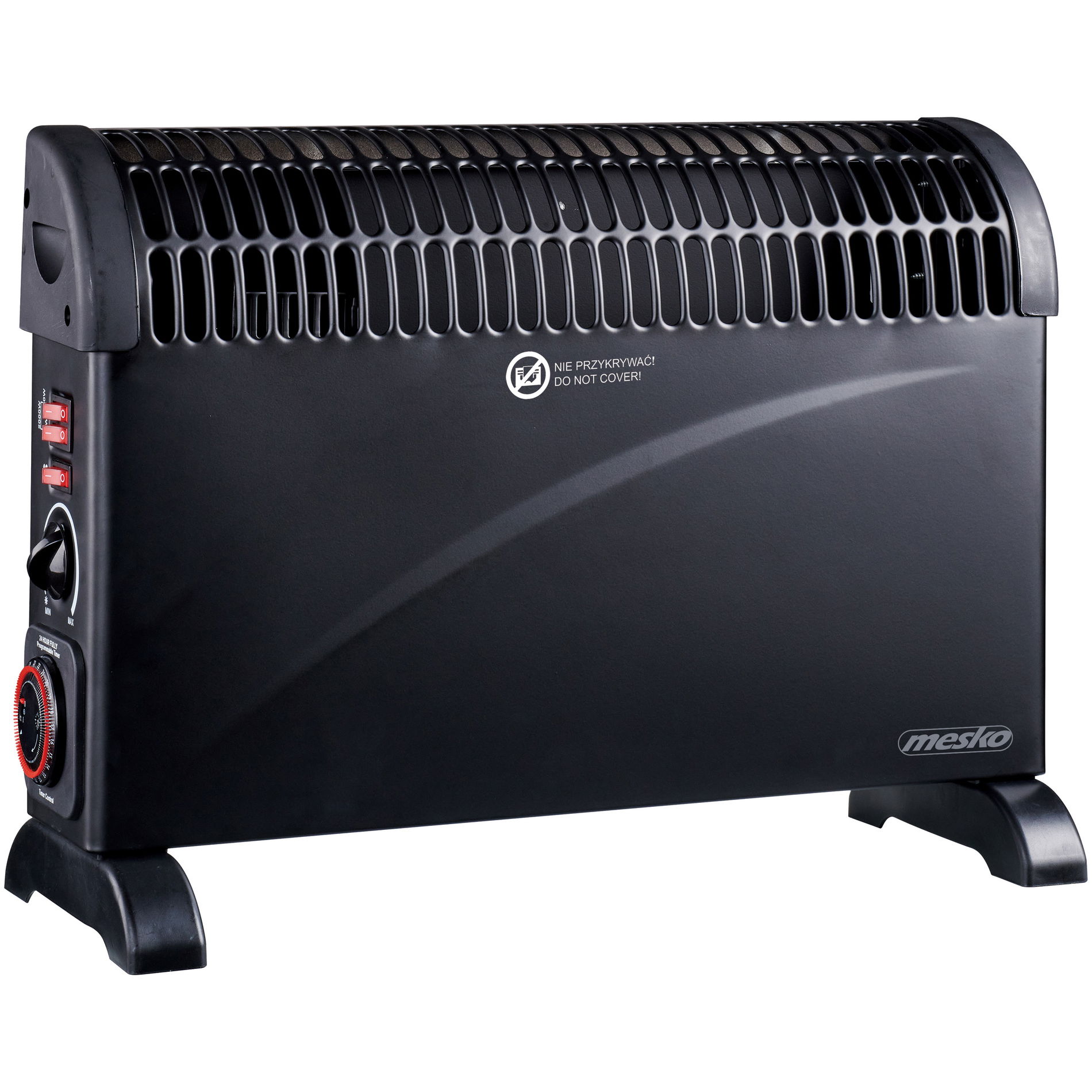 Elektrický konvektor/ohřívač MESKO MS 7741b 2000 W černý