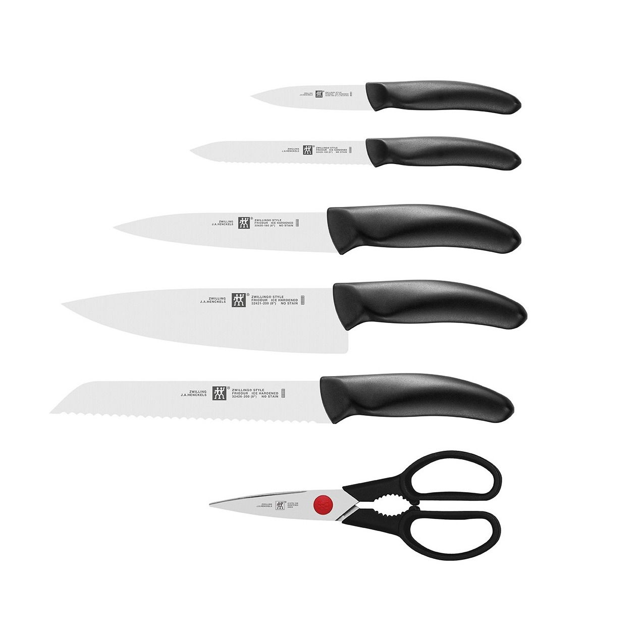 ZWILLING Style 7 el. - kuchyňské nože kované s nůžkami v samoostřícím bloku